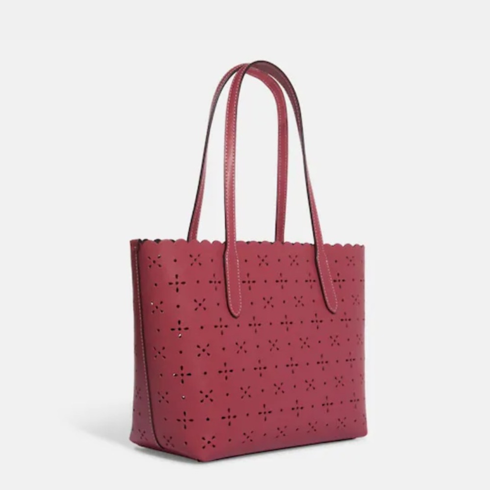 Floral Cutout COACH TOTE - Picture 4 of 7